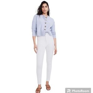 Madewell NWOT Petite 11" High-Rise Skinny Jeans in Pure White | Size 25